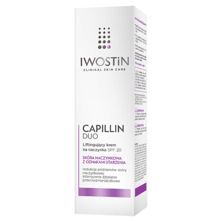 Iwostin Capillin Duo, Cremă de lifting pentru capilare, SPF 20, 40 ml