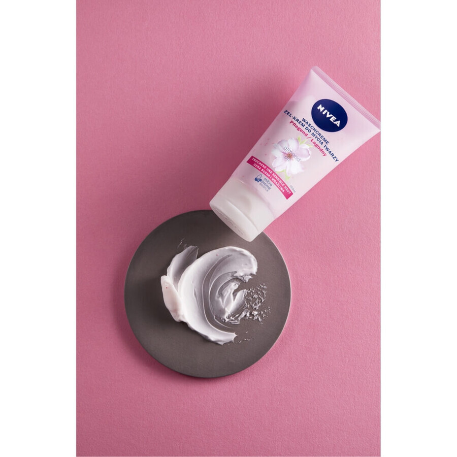 Nivea, gel-cremă de curățare a feței, curățare delicată, ten uscat și sensibil, 150 ml