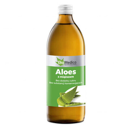 EkaMedica Aloë met vruchtvlees, sap, 500 ml