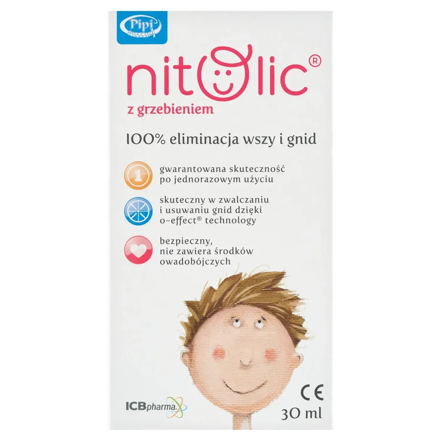 Pipi Nitolic, spray contro i pidocchi, 30ml + pettine