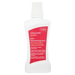Ziaja Mintperfekt Sensitiv, Płyn do płukania jamy ustnej, zmniany nadwrażliwe, 500ml