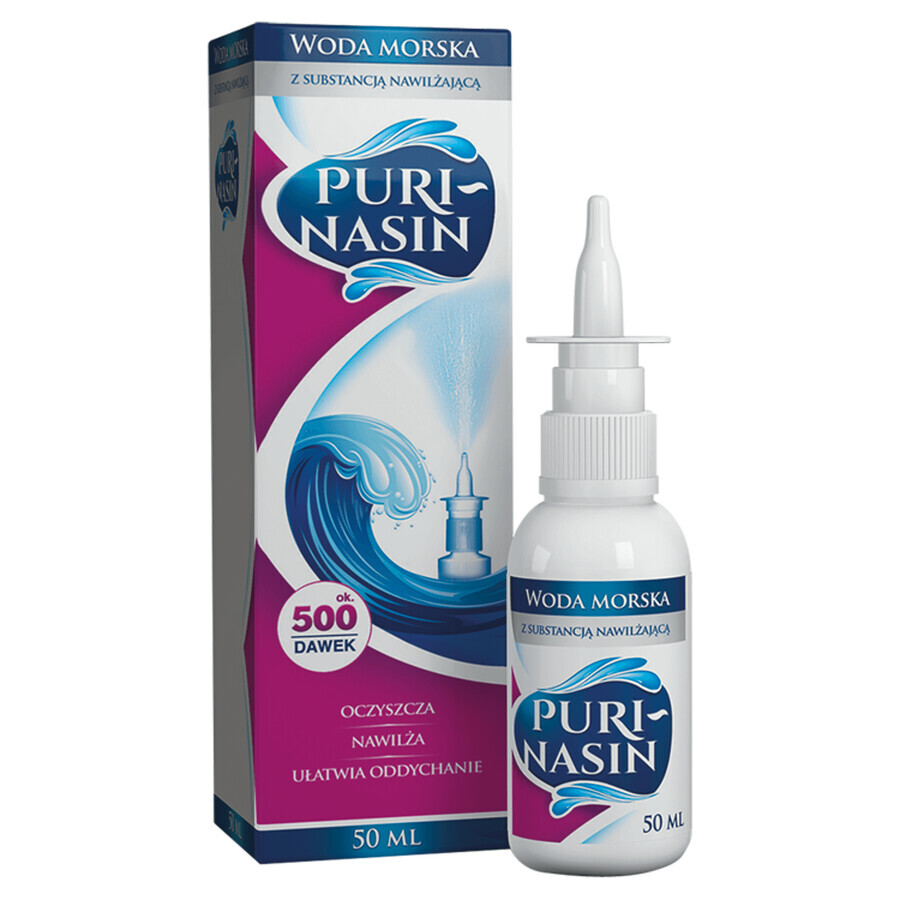 Purinasin, zeewater met vochtinbrengende stof, 50 ml