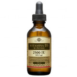 Solgar Vitamina D3 liquida 2500 UI, gusto arancia, 59 ml