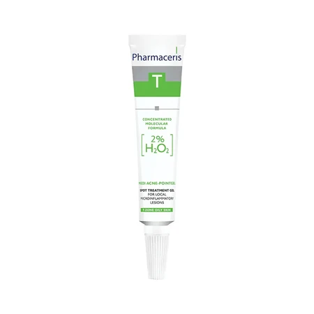 Pharmaceris T Medi Acne Point-Gel, gel puntual para lesiones microinflamatorias localizadas 2% H2O2, 10 ml