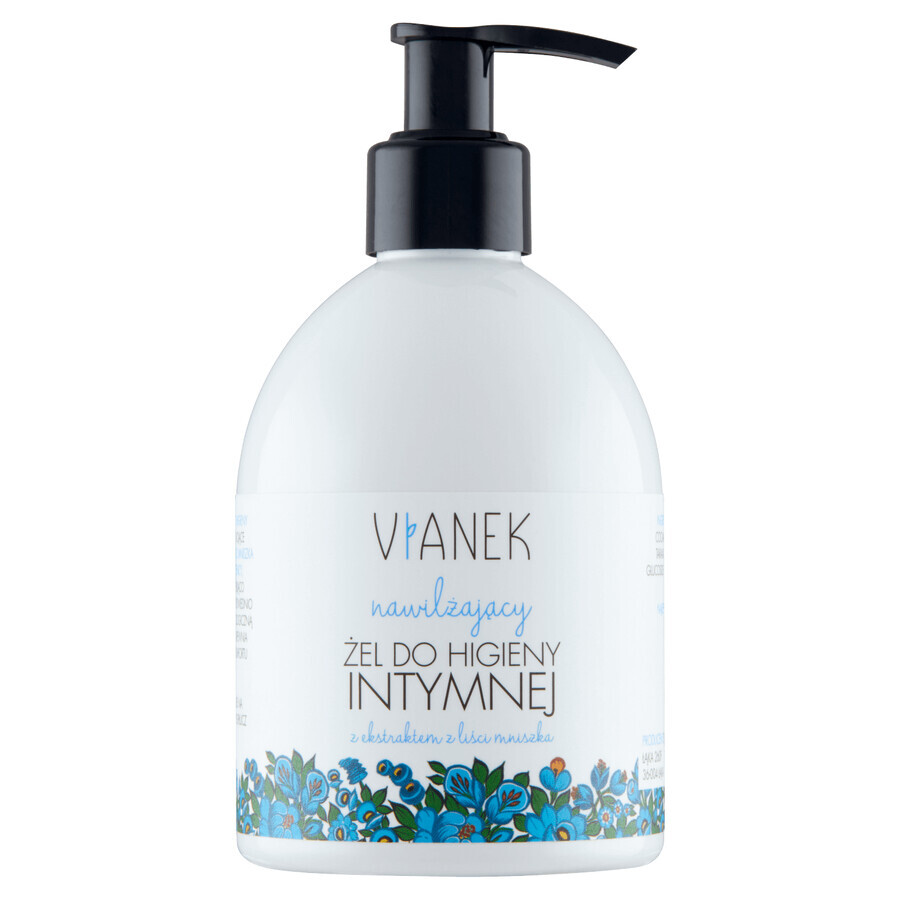 Vianek, vochtinbrengende gel voor intieme hygiëne met paardenbloembladextract, 300 ml