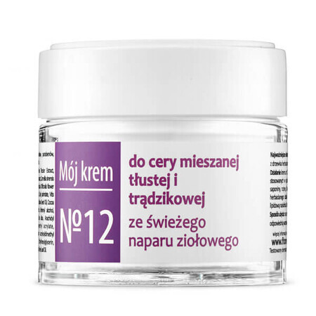 Fitomed My Cream No. 12, cremă matifiantă pentru tenul gras și acneic, 55 g