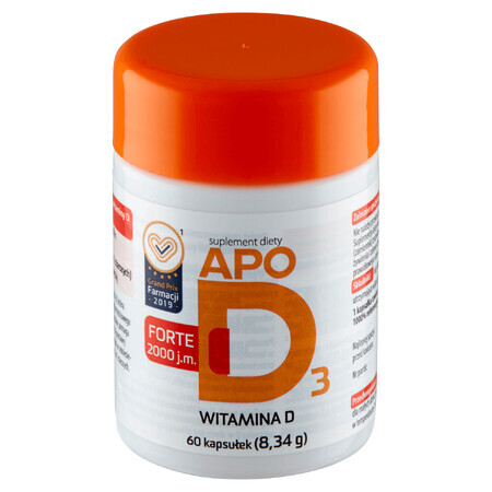 ApoD3 Forte 2000 IE, 60 capsules