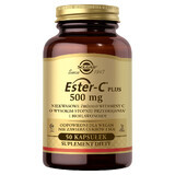 Vitamina C 500mg - Integratore con Ester C - 50 capsule - Supporto Immunitario - Solgar