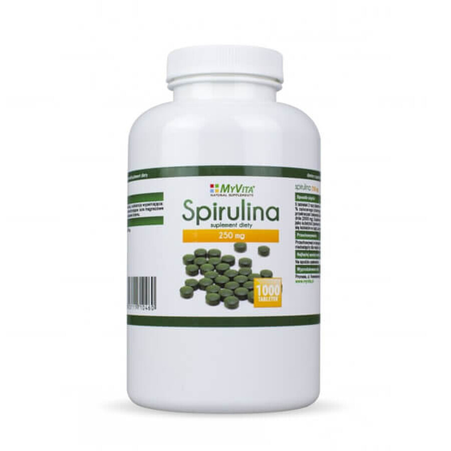 MyVita Spirulina, zeealgen, 1000 tabletten