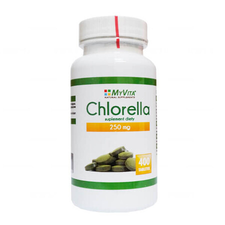 MyVita Chlorella, parois cellulaires perturbées, 400 comprimés