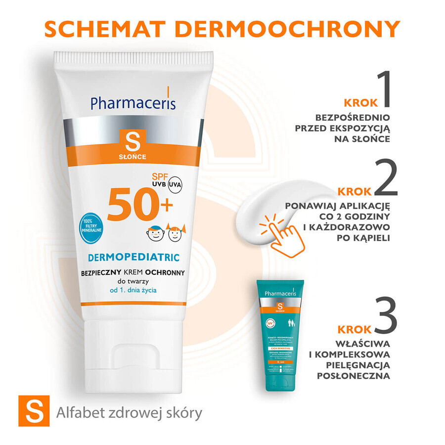 Kem Protettivo Solare per Bambini SPF50+ Pharmaceris Sun 50ml