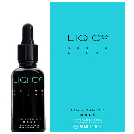 Liqpharm Liq CE Serum Night 15% Vitamin E, Night mask with vitamin E, 30 ml