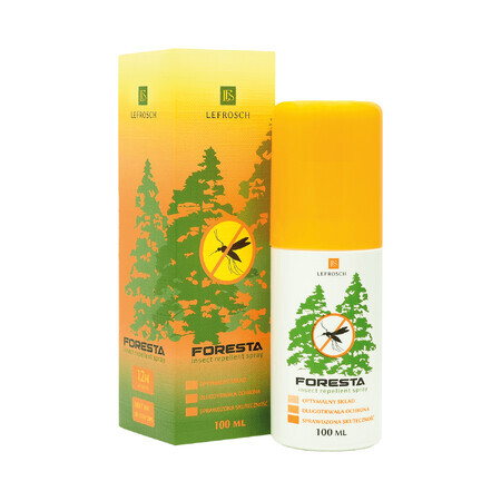 Lefrosch Foresta, muggenspray, 30% DEET, 100 ml