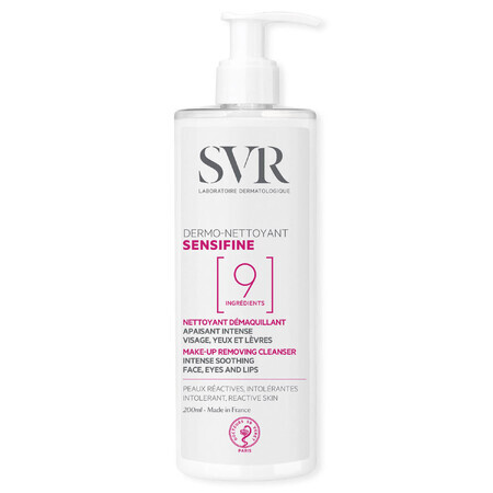 SVR Sensifine, Detergent de curățare și demachiant calmant, 400 ml