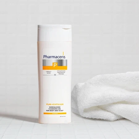 Pharmaceris P Puri Ichtilium, Gel de curățare pentru corp și scalp, 250 ml