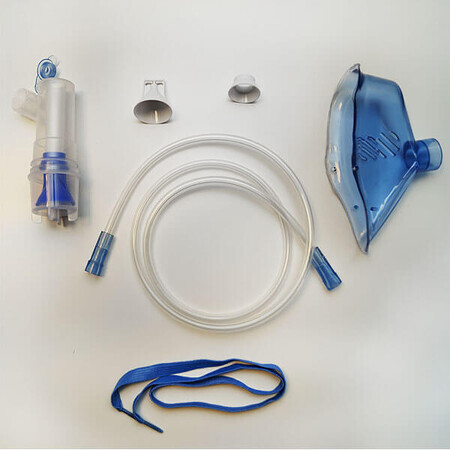 Accessoireset voor diagnostische inhalator, met masker voor volwassenen