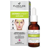 Flos-Lek DermoExpert Anti Acne, normaliserende zure peeling, nacht, 30 ml