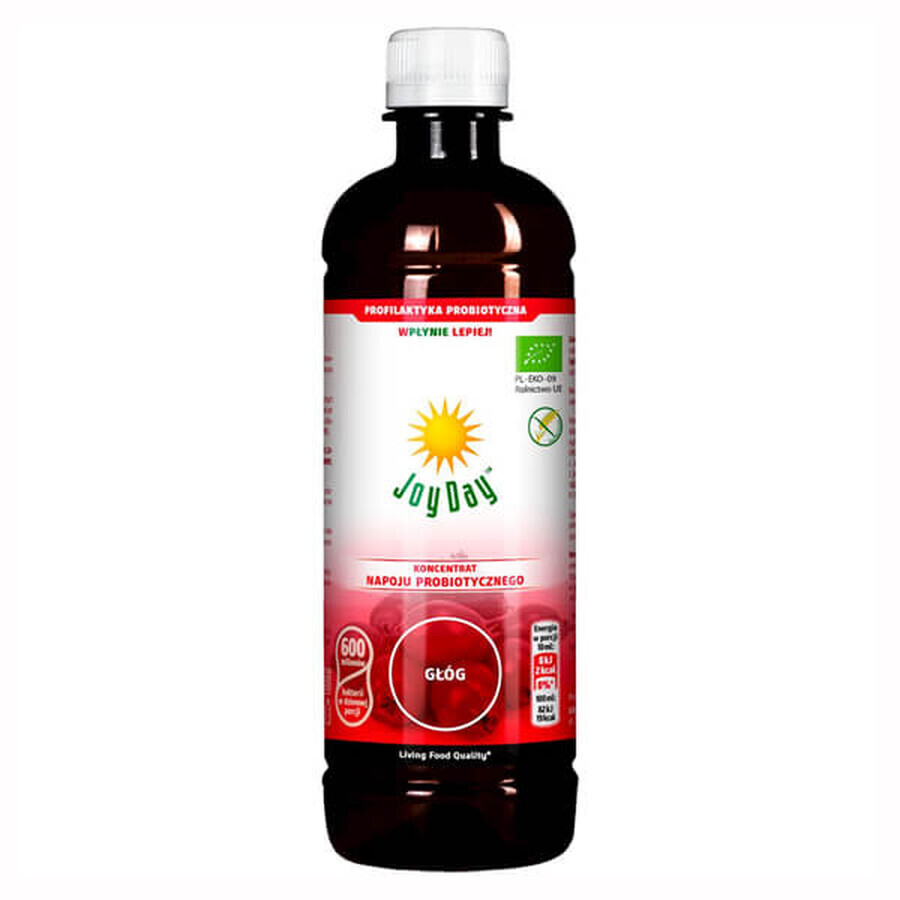 Joy Day Probiotisch drankconcentraat, Meidoorn, Biologisch, 500 ml