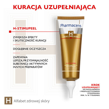 Pharmaceris H Stimupeel, Trichological Cleansing Scrub for Scalp, Hair Loss and Dandruff, 125ml