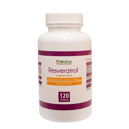 MyVita Resveratrol, 120 capsules