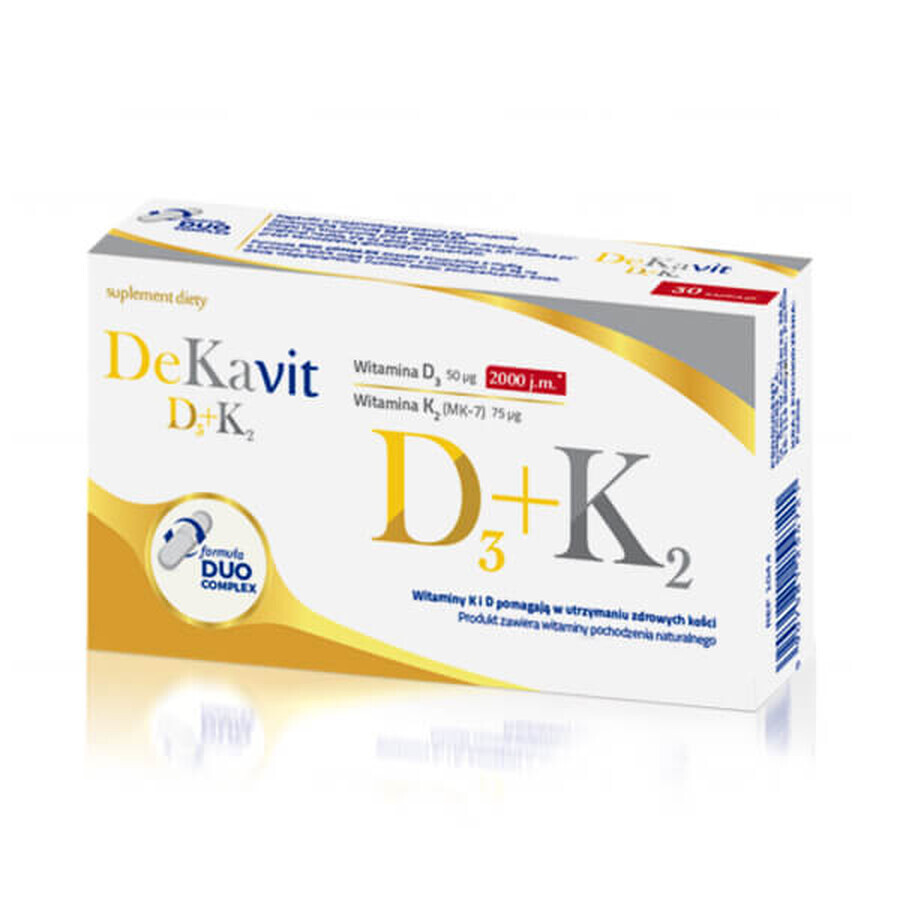 Diagnose DeKavit D3 + K2, 30 capsules