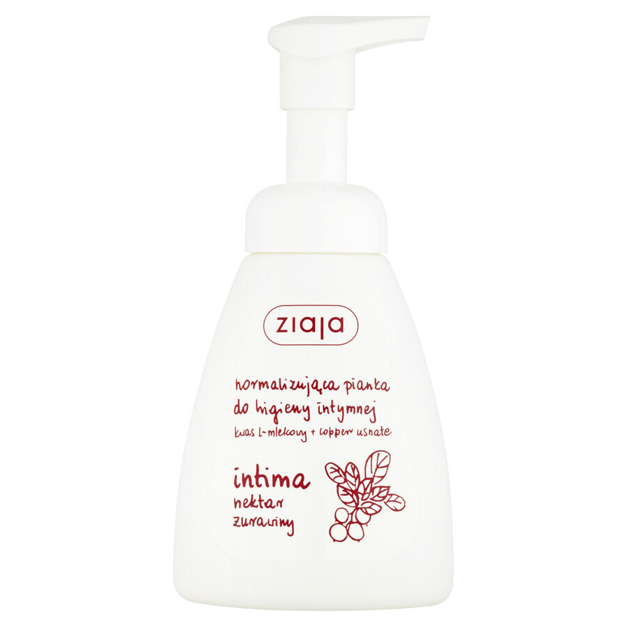 Ziaja Intima, Schiuma igienizzante intima con Mirtillo rosso, 250ml