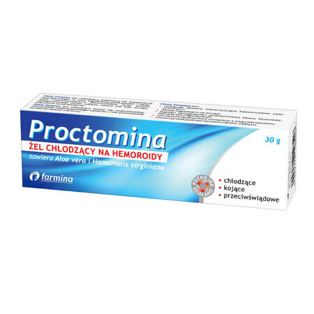 Proctomina, verkoelende gel voor aambeien, 30 g