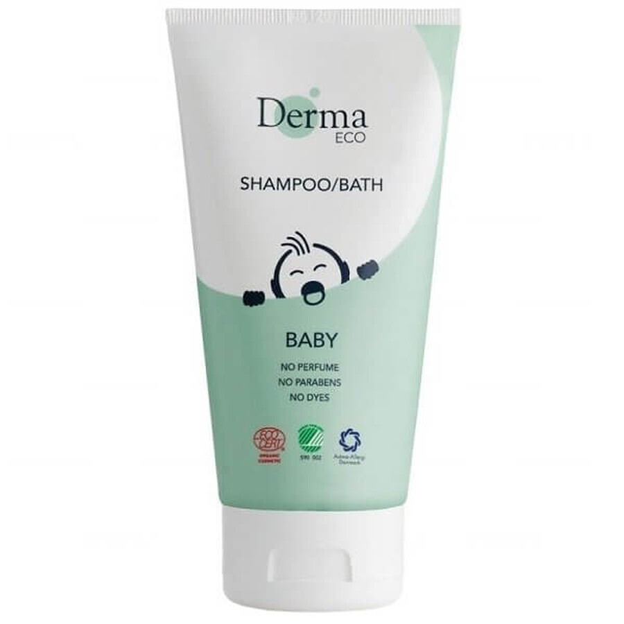 Derma Eco Baby, shampoo, badzeep voor kinderen vanaf 1 dag, 150 ml