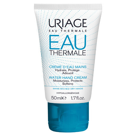 Uriage Eau Thermale, crema de manos hidratante activa, 50 ml