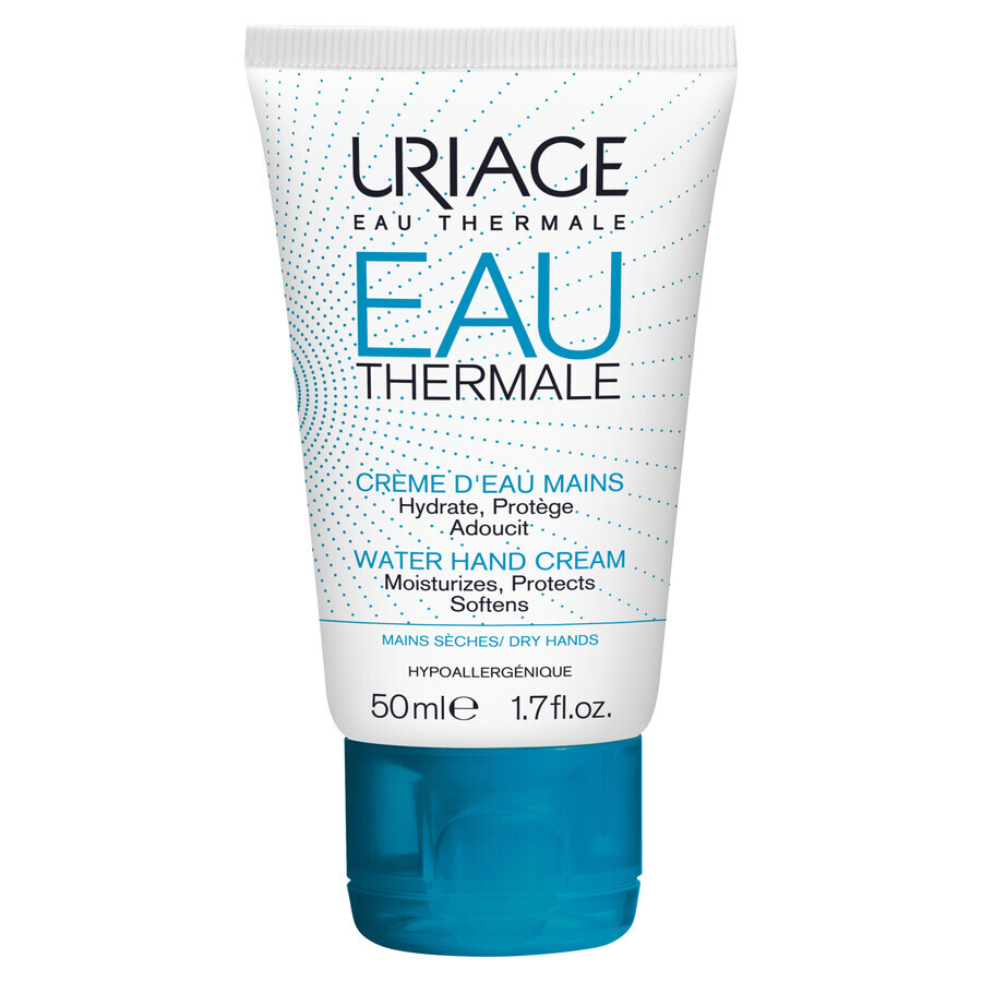 Uriage Eau Thermale, crema de manos hidratante activa, 50 ml