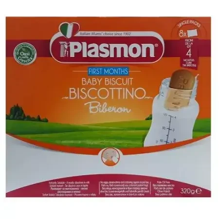 Biscuits for bottle First Months, +4 months, 320 g, Plasmon