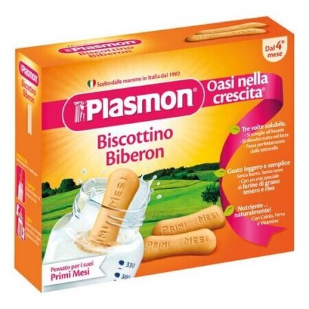 Glutenvrije volkoren biscuits voor fles +4maanden, 320g, Plasmon