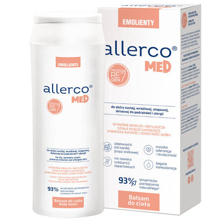 Allerco Emolients, loción corporal, 250 ml