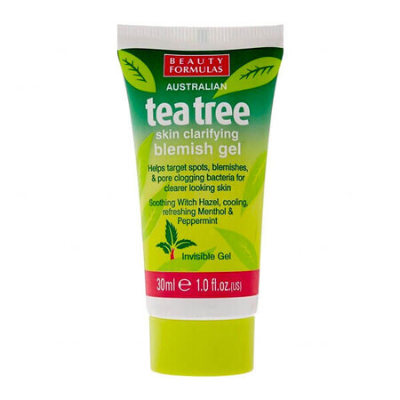 Beauty Formulas Tea tree, vlekbehandeling tegen puistjes, 30 ml