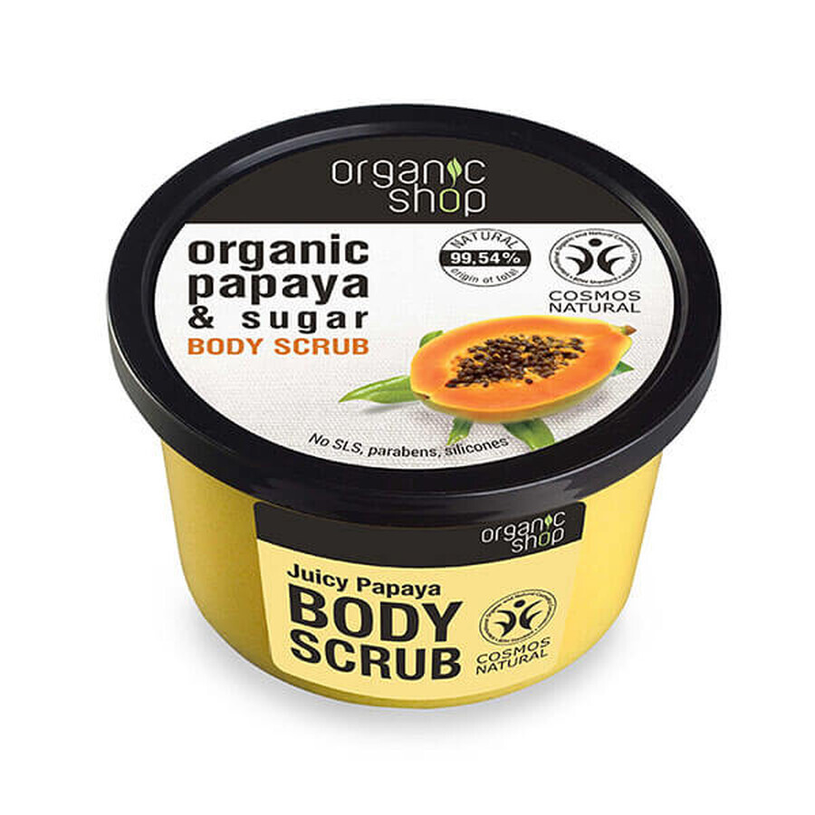 Organic Shop, lichaamsscrub, Juicy Papaya, 250 ml