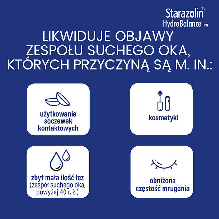 Starazolin HydroBalance PPH, oogdruppels, 2 x 5 ml