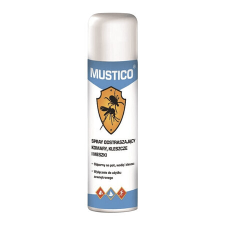 Mustico, spray anti-moustiques, anti-tiques et anti-moustiques, avec DEET, 100 ml