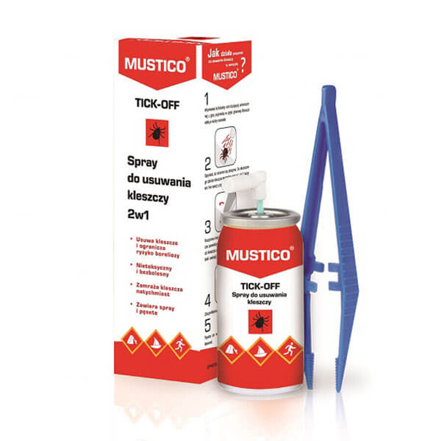 Mustico Tick-Off, 2in1 tekenverwijderingsspray, 8 ml