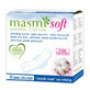 Masmi Soft Ultra Night, ultradun maandverband van biologisch katoen, met vleugels, voor de nacht, 10 stuks