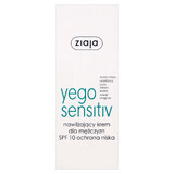 Ziaja Yego Sensitiv, crema idratante, SPF 10, 50 ml