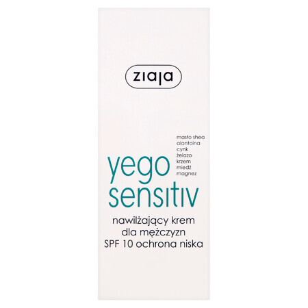 Ziaja Yego Sensitiv, crema idratante, SPF 10, 50 ml