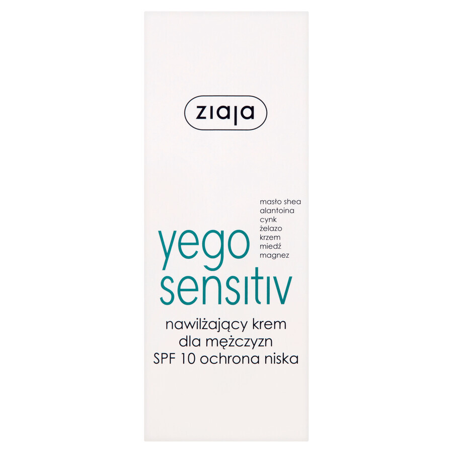 Ziaja Yego Sensitiv, crema idratante, SPF 10, 50 ml