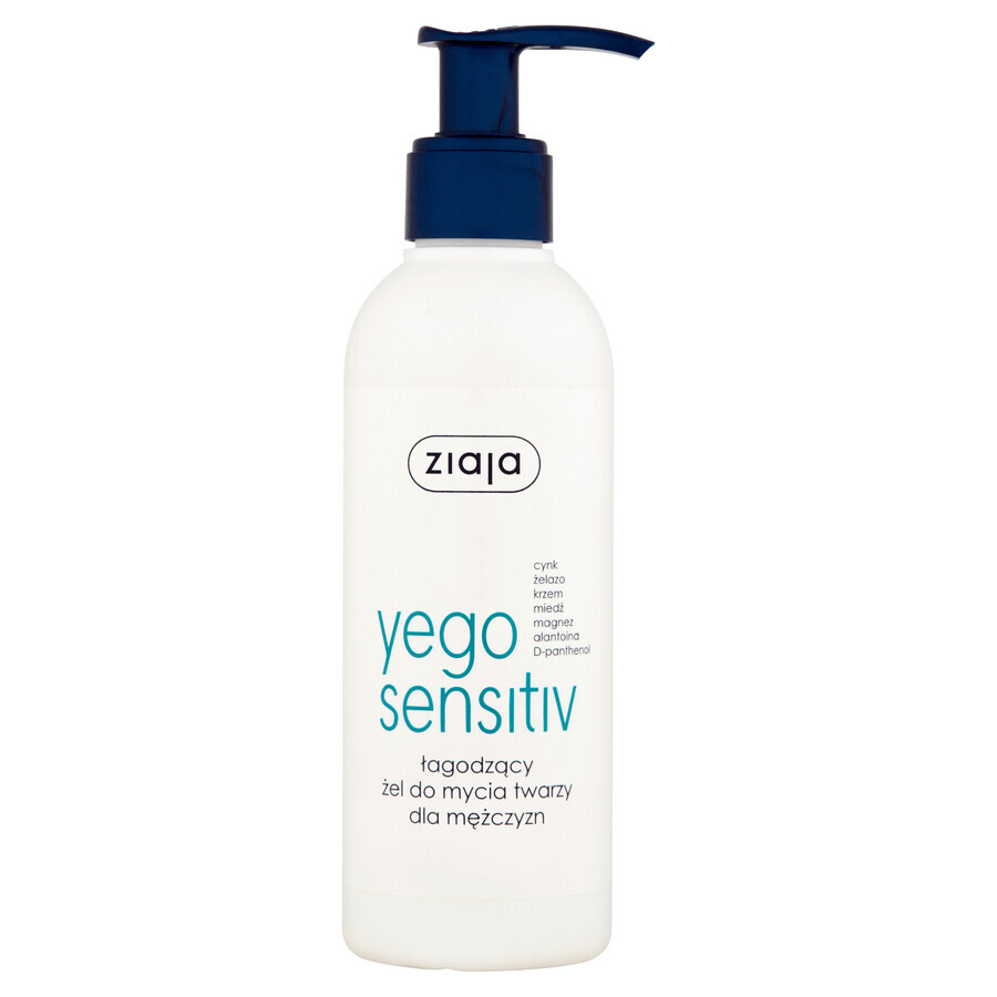 Ziaja Yego Sensitiv, verzachtende gezichtswasgel, 200 ml