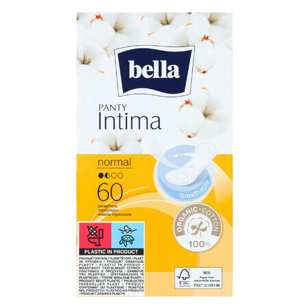 Bella Panty Intima, serviettes hygiéniques, Normal, 60 pcs