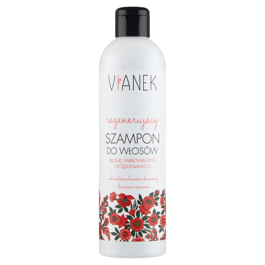 Vianek, shampooing régénérant pour cheveux blonds, colorés et décolorés, 300 ml