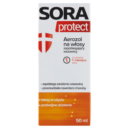 Sora Protect, haarlak tegen luizen, 50 ml