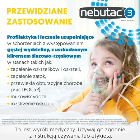 Nebutac 3, hypertonic solution for inhalation 3% NaCl, 4 ml x 30 ampoules