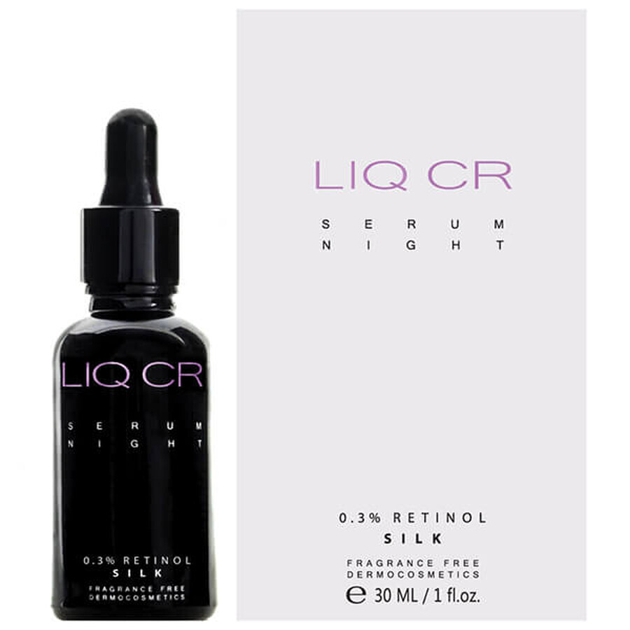 Liqpharm Liq CR Serum Night, 0.3% Retinol Silk, concentrat corector intensiv, 30 ml