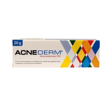 Acne-Derm, crème anti-acné, acide azélaïque 20%, 20 g