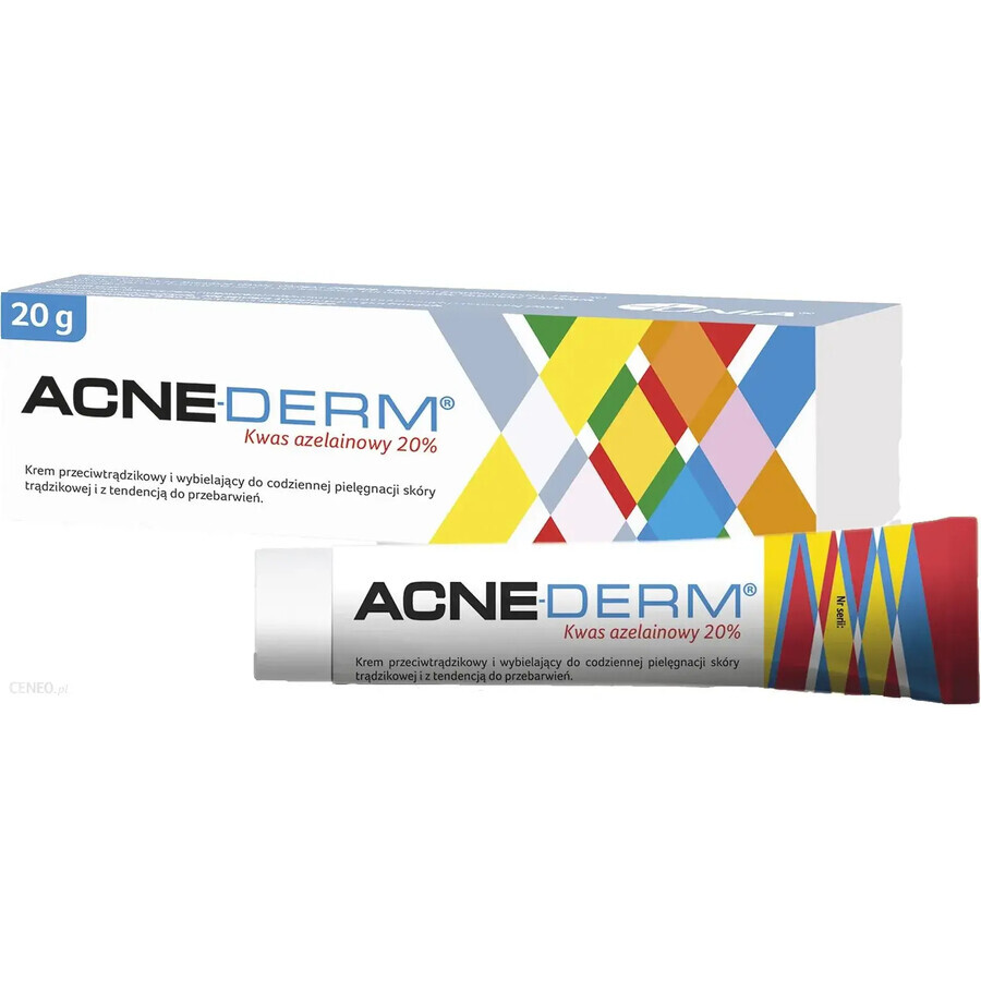 Acne-Derm, crema antiacné, ácido azelaico 20%, 20 g